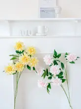 3頭ダリアの造花【インテリア装飾・リビング・ダイニング用】
