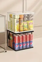 折りたたみ式大容量収納ボックス【透明・防塵・お菓子・おもちゃ収納用】