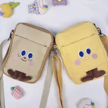 ミニ トースト型スマホポシェット【カジュアル・キャンバス・ショルダータイプ】