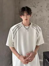 正肩デザインのショートスリーブTシャツ【夏用・メンズ・ハードシェイプ】
