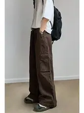 ワークパンツ ユニセックス カーキ ウォッシュド加工 ワイドシルエット 落ち感 ルーズ 夏「Carhartt」