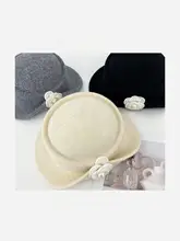 エレガントなパールフラワー帽子【フレンチスタイル・レトロ・女性用・フィッシャーハット】