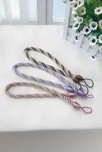 カーテン用結び紐【シンプル・フック付き・2個セット】