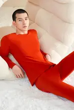 極上の柔らかさ！メンズ保暖インナー【長袖・パンツ・秋用・加厚・フリース内側】（セットアップ対応）