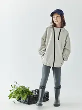 ウインドブレーダー キッズ ガールズ 撥水加工 フード付き 斜めファスナー アウトドア 秋冬「KC.CHILD」
