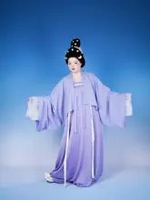 ワンピース漢服女性の春と秋の胸までの長さのシャツとスカートワンピース