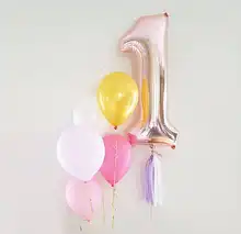バルーン【ローズゴールド数字・誕生日パーティー用・装飾・撮影小道具】