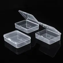 透明PPプラスチックボックス【電子部品収納・ふた付き・小物整理用】