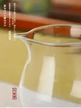 耐熱高透過率の硼珪酸ガラス製急須セット【透明・厚手・茶こし付き】