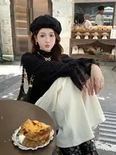 DbyDoi 白色ハイウエストパンツ【春秋用・ストレートシルエット・シンプルデザイン・フィット感アップ】