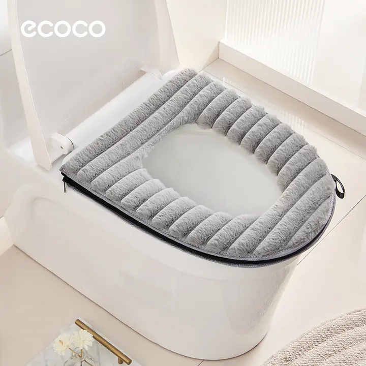冬用トイレタリー【白鹅绒・通年使用・暖かいトイレマット・便座カバー】
