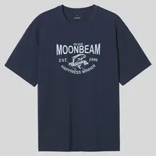 半袖Tシャツ メンズ 綿100% マリン柄 レタープリント 丸首 ゆったり デイリー カジュアル 夏