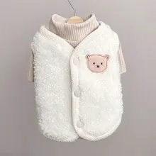 ペット服 小型犬 シャール/テディ/ビション/ヨークシャー/猫 加厚コットン服 秋冬用