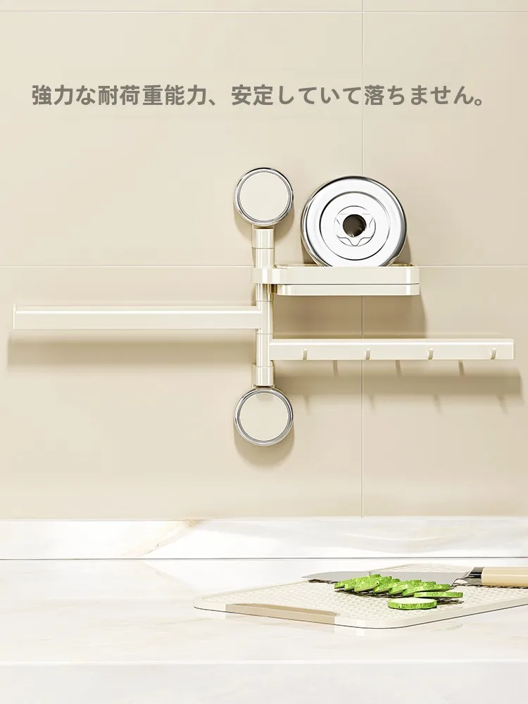 吸盤式マイクロファイバー布ラックキッチン用壁掛置物架：穴あけ不要で簡単設置の実用性を検証