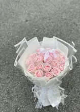 バラの造花ソープフラワーブーケ【バレエ風・誕生日プレゼント・友達用】