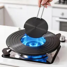 取り外し可能な導熱プレート【家庭用ガスコンロ用・焼き付き防止・黒色・鍋を守る】