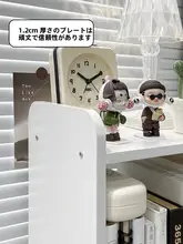 デスク整理用 多層収納ラック【デスク上のスペース活用・高床設計】