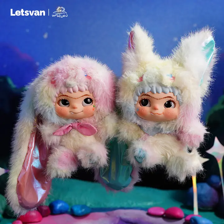 MINISO WAKUKUウサギとキツネのミニフィギュア【ブラインドボックス・可愛いデザイン】