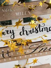 星型スパンコールモチーフガーデンデコレーションワイヤー【クリスマス用・写真撮影用】