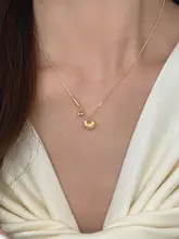 純銀製 お守りロックネックレス【シンプルデザイン・女性用・通勤向け】