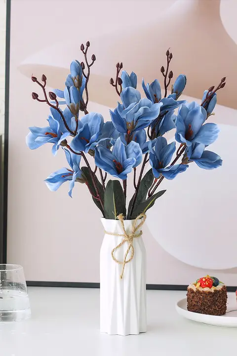 秋のオーキッド人工花【リビング装飾・おしゃれな花束・ドライフラワー】