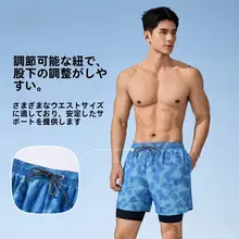 361° 大人用 水着【二重構造・ゆったりしたフ  ィット・ビーチ用・速乾】