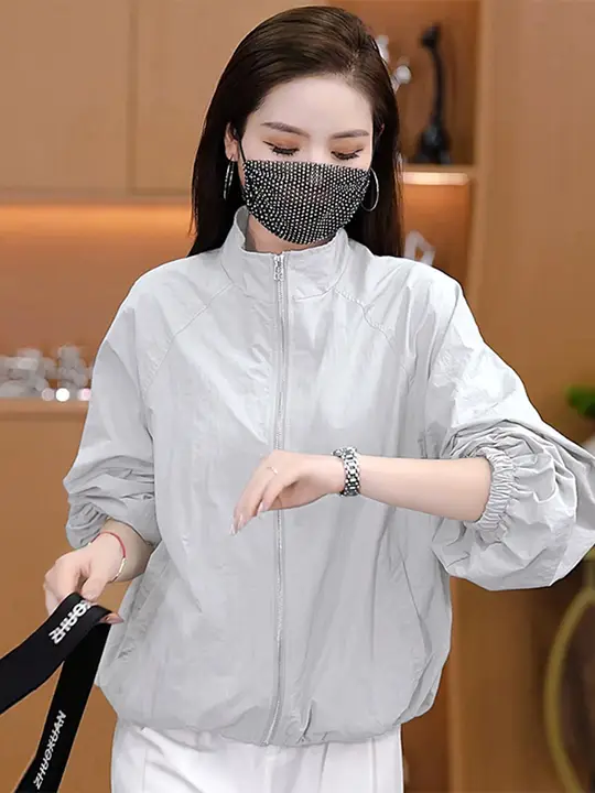 女性用 アイスシルク UVカットジャケット【軽量・ファッショナブル】