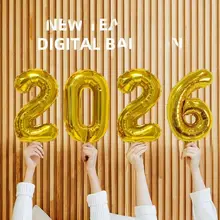 アルミ製数字バルーン【開校・教室装飾・写真撮影用】