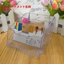 透明アクリル名刺スタンド【1・2・3・6格・デスク用・大容量】