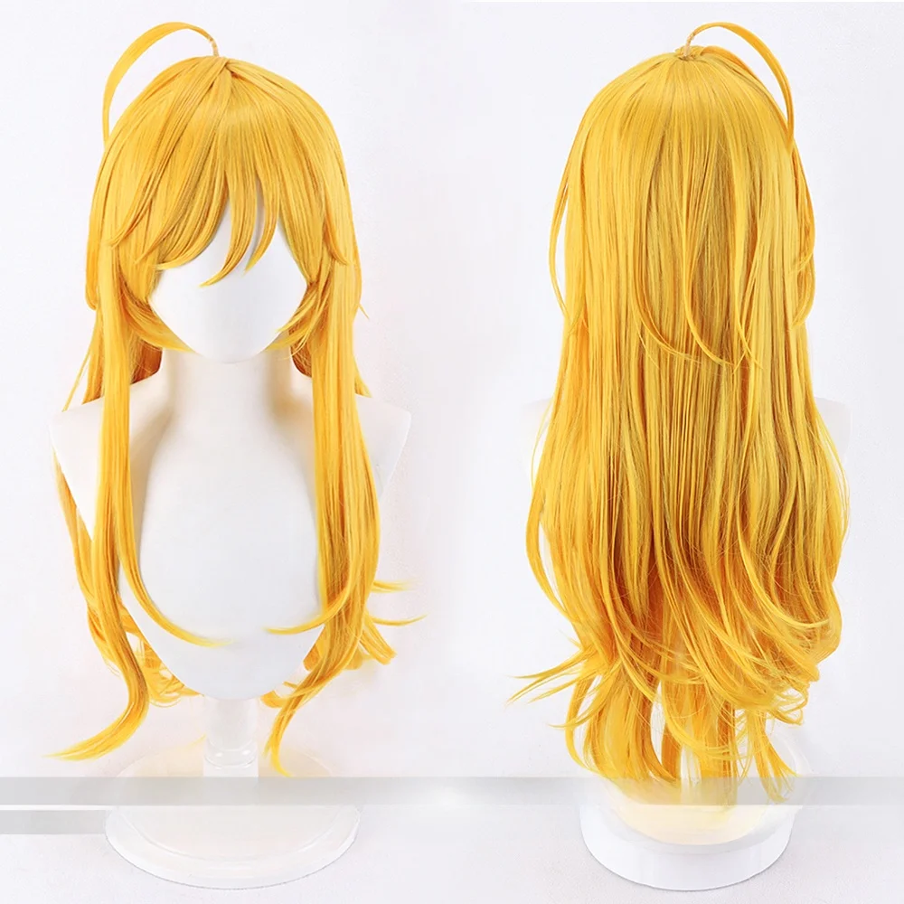 コスプレ用 パンディウィッグ【金色・フリンジ付き】：万圣节に簡単かつリアルな見た目を実現