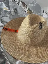ユニークなデザインの夏用大つば帽子【男女兼用・パンクスタイル・草素材】（セットアップ対応）