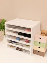 化粧品 収納 デスク内 家庭用オフィス 材料 高級感 抽斗式 分類ボックス 階層整理