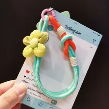 多機能デザインのスマホ用ハンギングストラップ【個性的な花柄・短め・耐久性あり・取り外し可能】