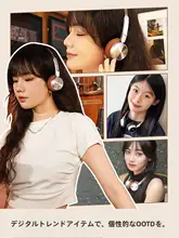 レトロデザインのワイヤレスBluetoothヘッドフォン【ノイズキャンセリング機能・アートスタイル】