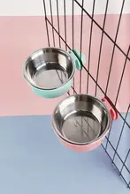 固定式ハンギングドッグボウル【ステンレス製・飲水器・犬用】