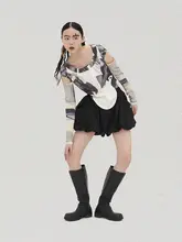 Oink oink オリジナルデザインのワイドレッグカジュアルパンツ【フラワーボトム・ランタンシルエット・ショートパンツ】
