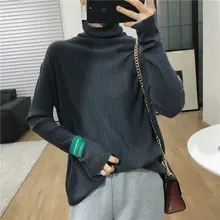 ハイネックニットトップス【軽量・ゆったりデザイン・秋冬用・レディース】