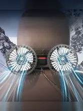 車載ファン【USB接続・調節可能・強力な風力・後部座席用】