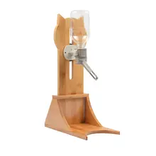 ペット用 猫の掛け式水飲み器【湿らず使えるボール式・自動給水機能】