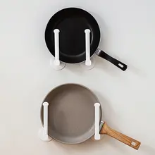 穴あけ不要で便利！キッチン用壁掛け鍋ラック【多機能・鍋やまな板収納】