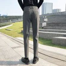 メンズビジネススリムパンツ【テーパード・ビジネスカジュアル・長ズボン】