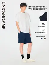 几何立体デザインの軽やかで快適なウエストゴムショートパンツ