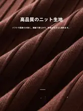 秋冬用ハイネック長袖ニットワンピース【プリーツデザイン・Aライン・中丈】（セットアップ対応）