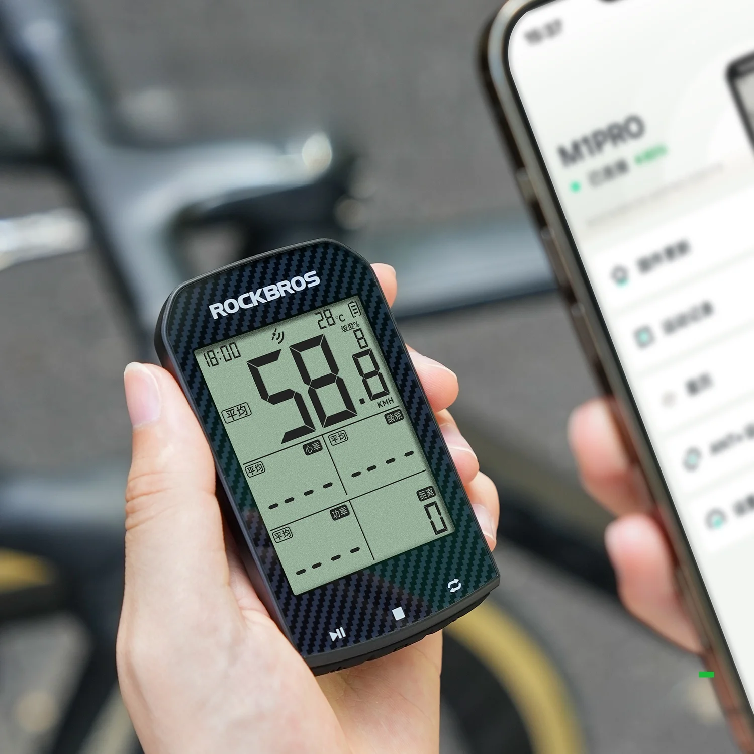 ROCKBROS GPS自転車メーター：速度・踏み込み頻度・距離測定に対応するスマートコードスマートワイヤレスサイクルメーターの詳細