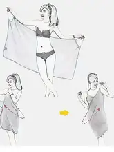 純綿のしわ加工されたキャミソールバスドレス【春秋用・高級感・背中開き】