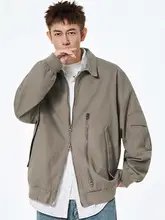 アメリカンビンテージ風工装ジャケット【春秋用・カジュアル・デニム・翻 collar】