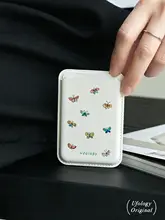 磁気吸着のスマホカードケース【マグセーフ対応・花柄イラスト・男女兼用】