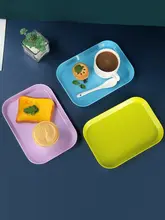 家庭用 プラスチック製 長方形フルーツトレイ【子供のおやつや軽食に最適】