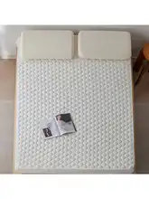 シンプルなデザインの両面使用可能な全棉キルティングマットレスプロテクター【極上の柔らかさ】