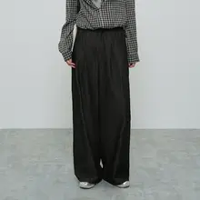 ブラックワイドレッグデニムパンツ【ゆったりデザイン・スタイリッシュ】
